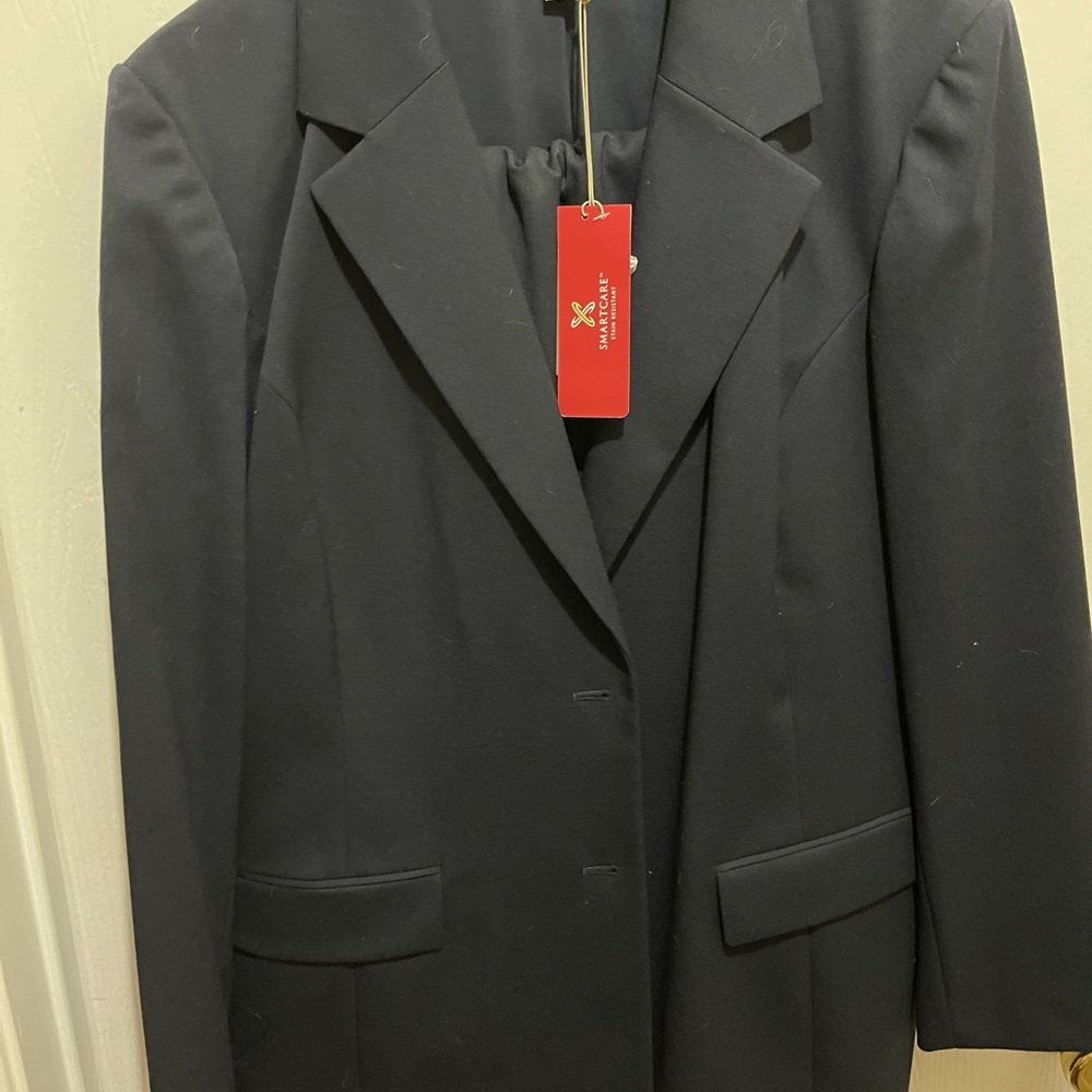 Navy pants suit